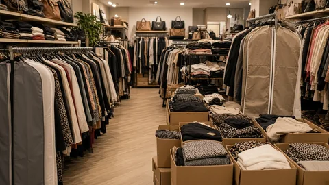 Scatole di stock pronte per il ritiro